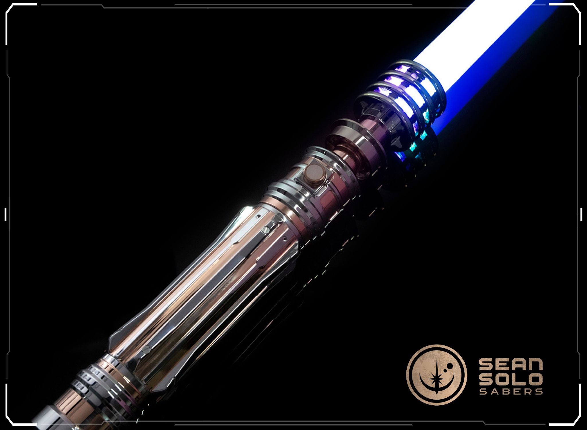 Qui-gon Jinn Neopixel Lightsaber With Blade and Hard Case 